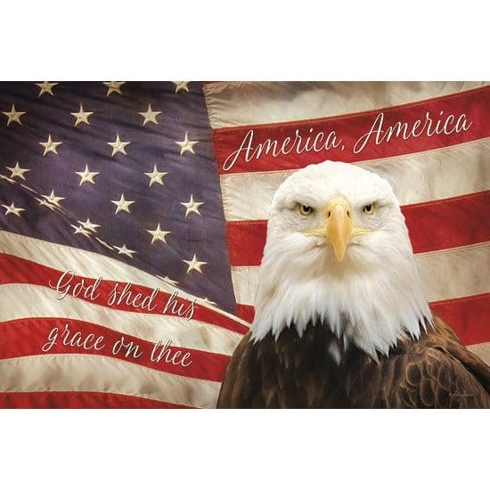 American Eagle Flag By Lori Deiter Art Print - 12 X 18-Penny Lane Publishing-The Village Merchant