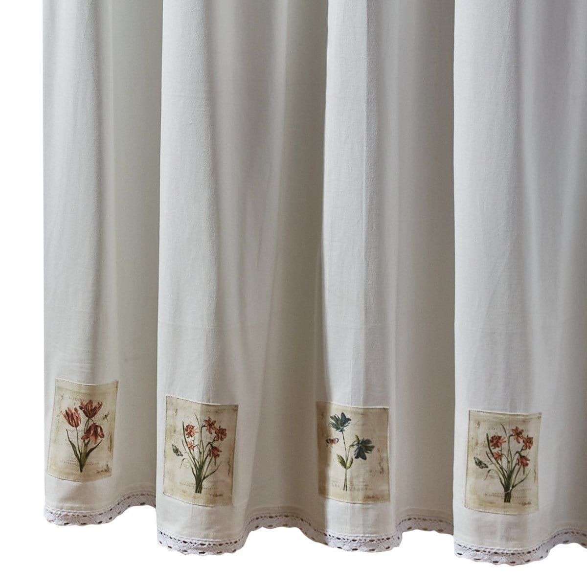 Antiquarian Blooms Shower Curtain-Park Designs-The Village Merchant