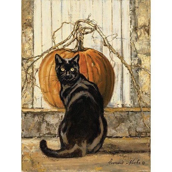 Black Cat By Bonnie Mohr Art Print - 12 X 16-Penny Lane Publishing-The Village Merchant