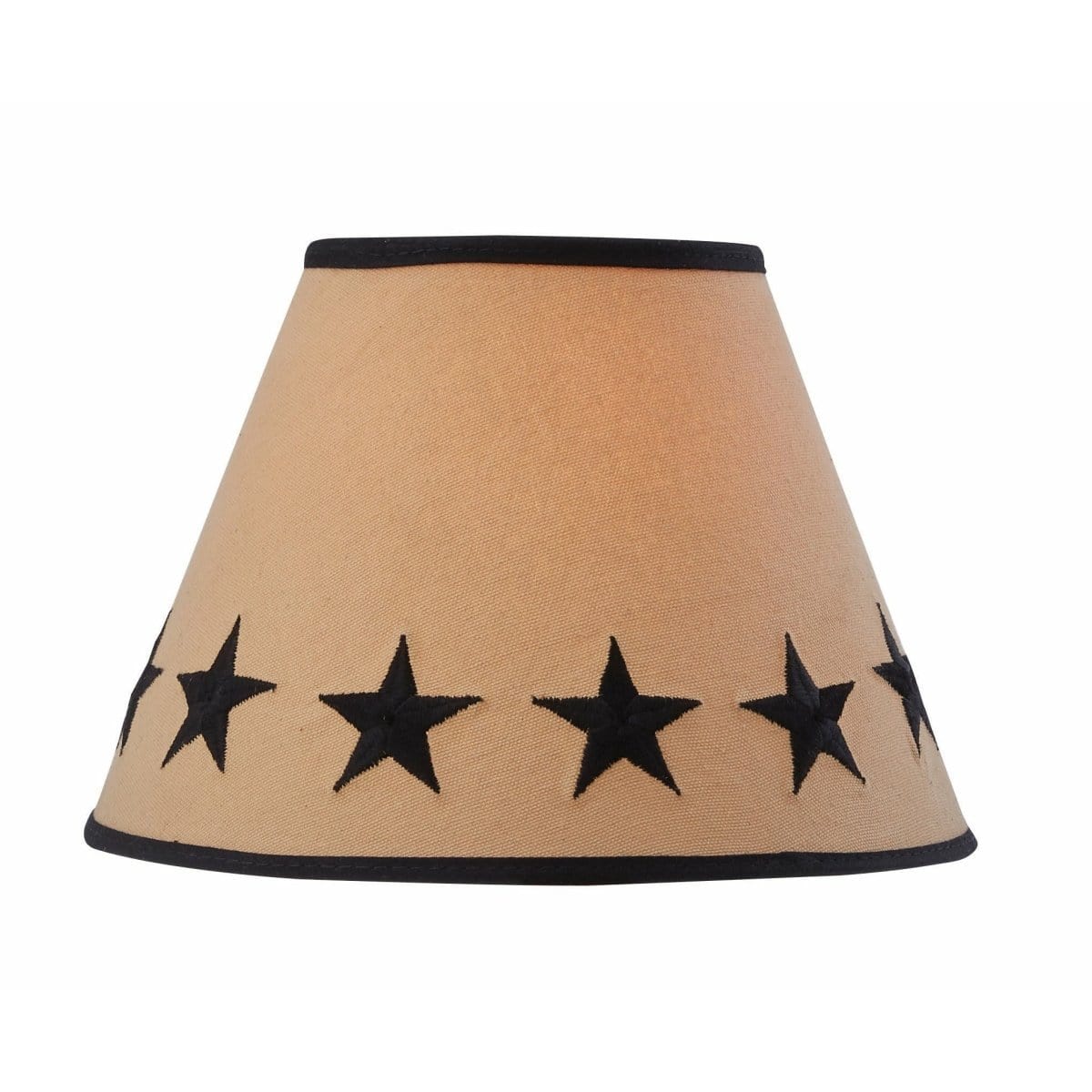 Black Star Fabric Lamp Shade 10" Diameter-Park Designs-The Village Merchant