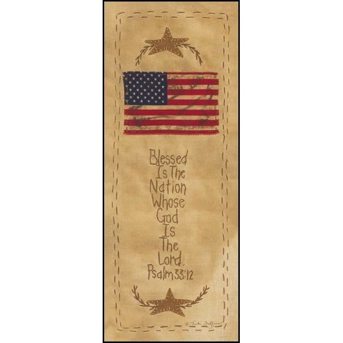 Blessed Is The Nation By Vicki Huffman Art Print - 8 X 20-Penny Lane Publishing-The Village Merchant