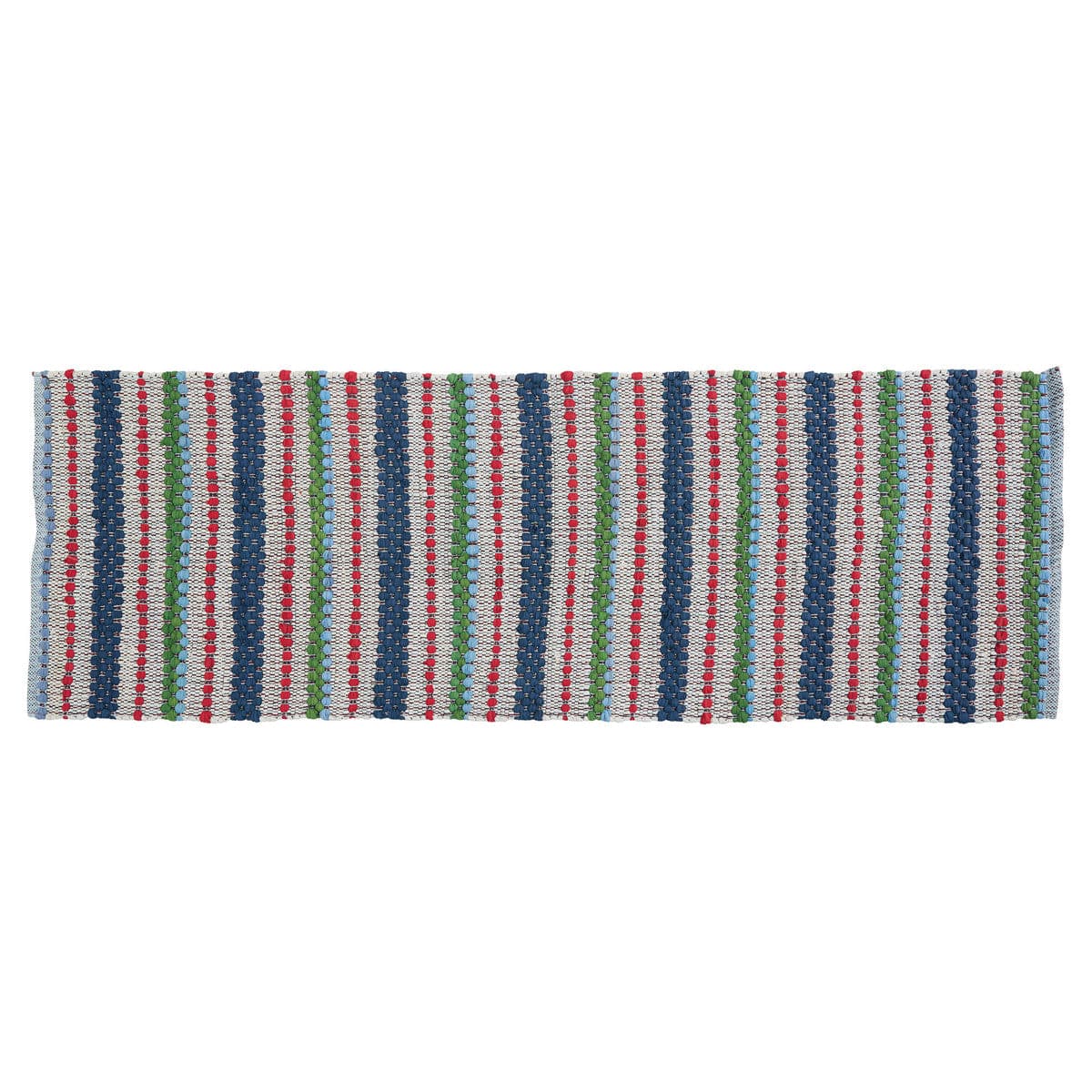 Boundary Waters Woven Chindi Rag Rug Runner 24&quot; X 72&quot; Rectangle