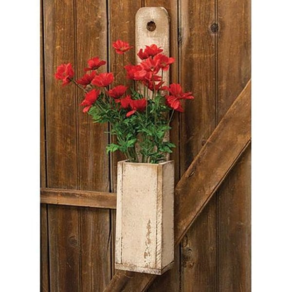 Breeze Swept Blooms In Red Bush 21" High-CWI Gifts-The Village Merchant