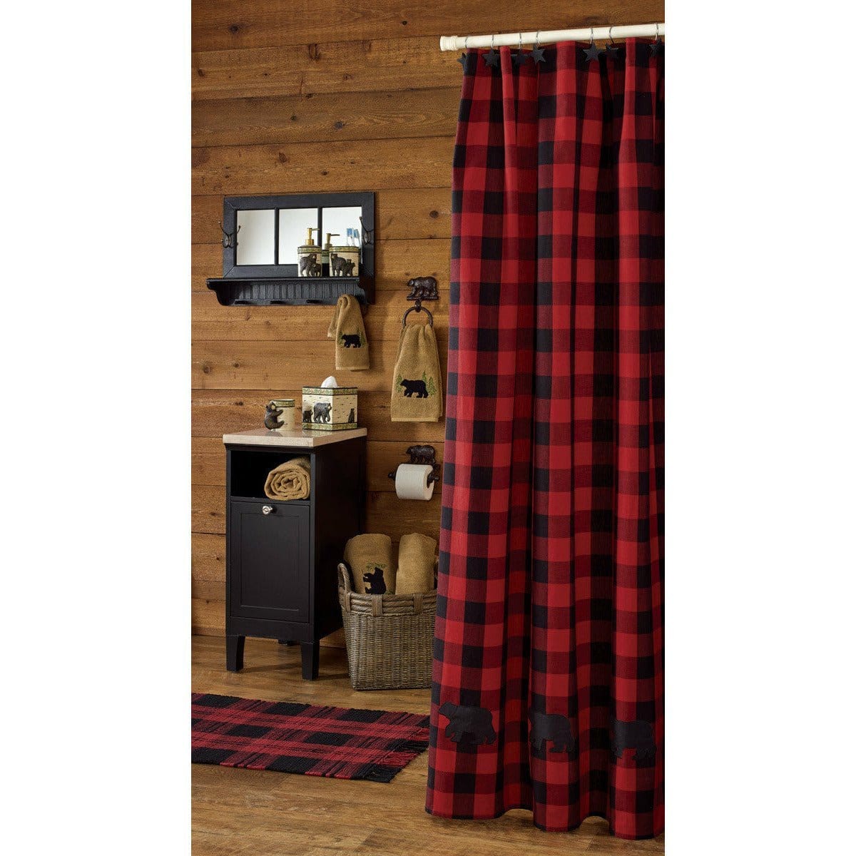 Buffalo Check Shower Curtain-Park Designs-The Village Merchant