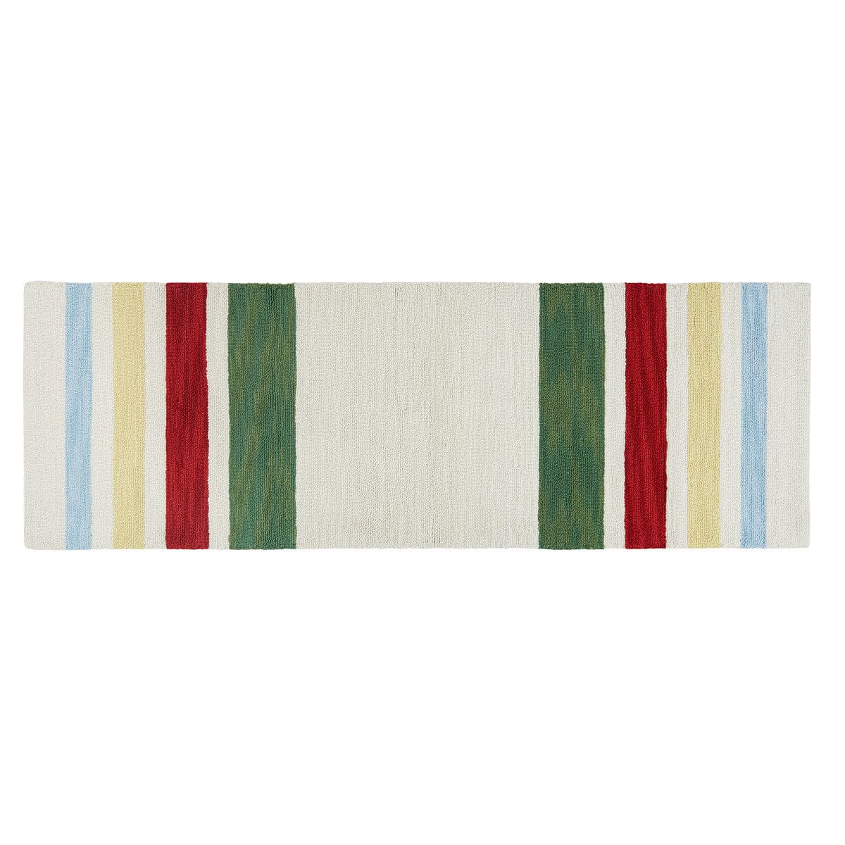 Camp Stripe Hooked Rug Runner 24&quot; X 72&quot; Rectangle