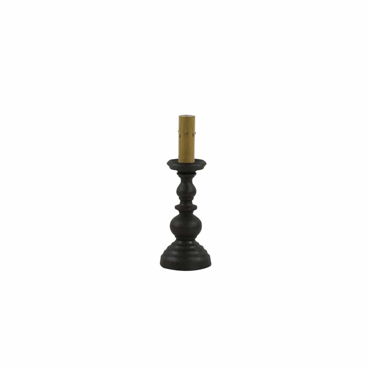 Candlestick Black Table Lamp 8.5&quot; High-Park Designs-The Village Merchant