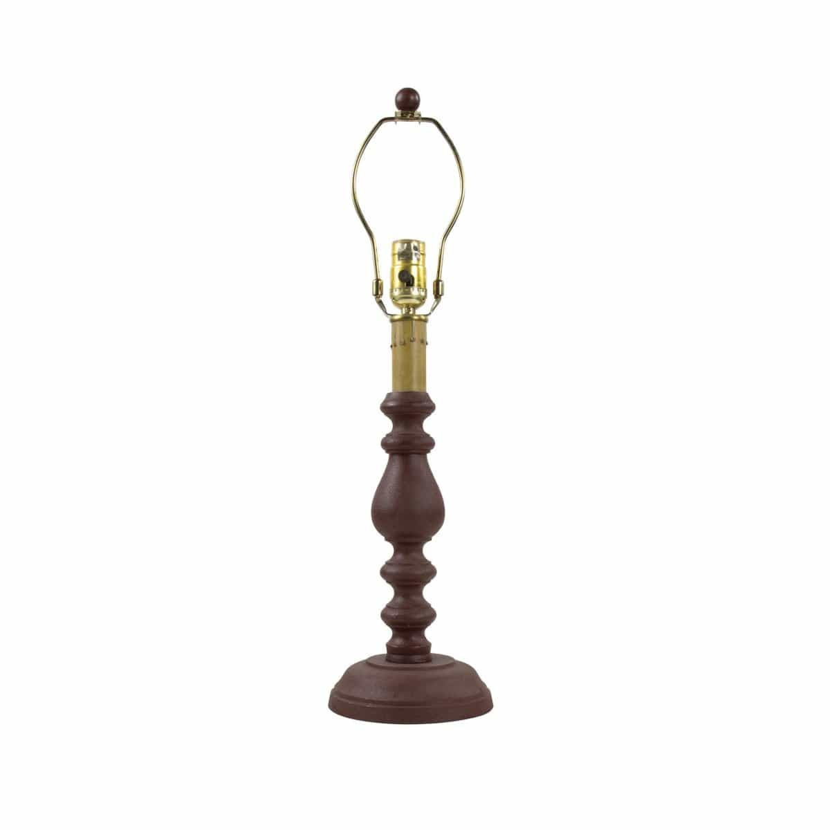 Candlestick Red Table Lamp 23" High-Park Designs-The Village Merchant