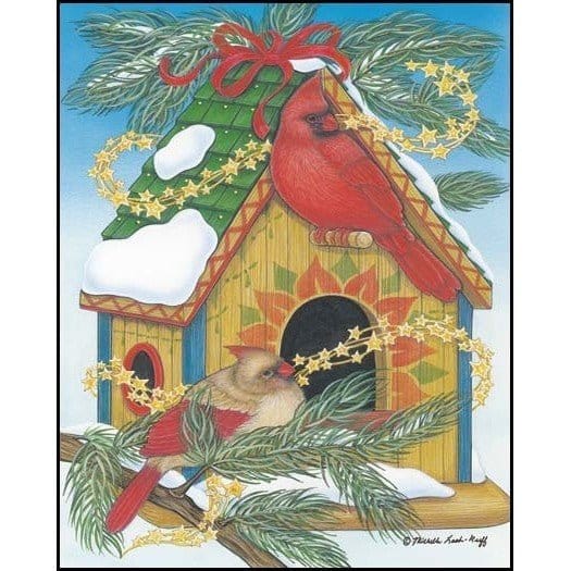 Cardinal Home By Michelle Lash - Ruff Art Print - 8 X 10-Penny Lane Publishing-The Village Merchant