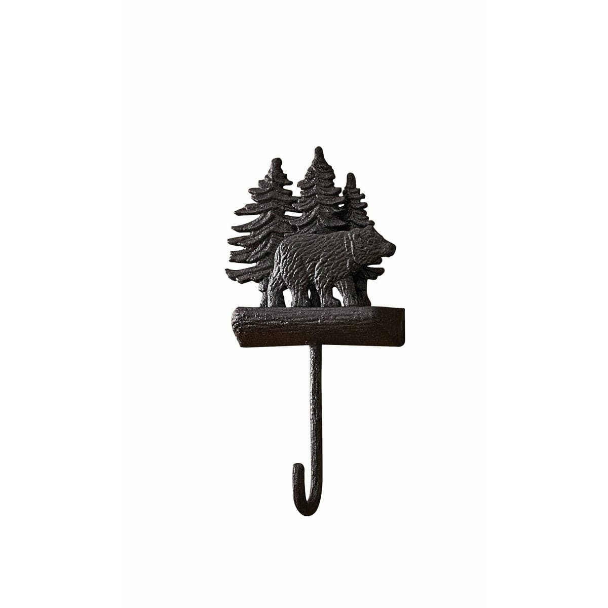 Cast Black Bear Decorative Hook Single Hook-Park Designs-The Village Merchant