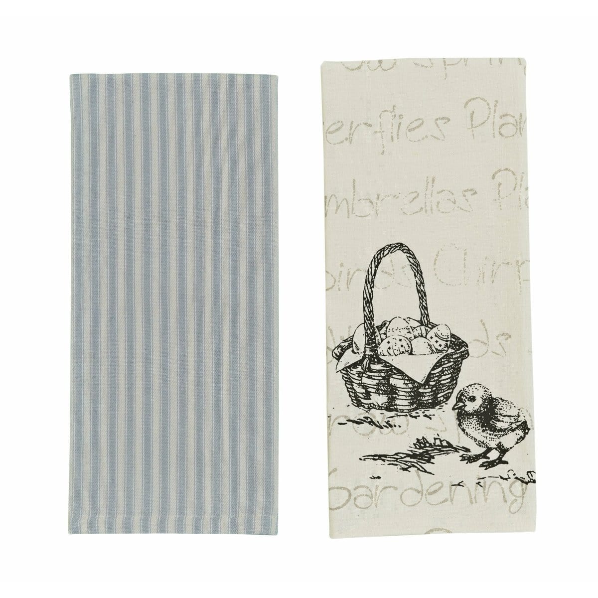 Chick Decorative Towel Set of 2 - Assorted-Park Designs-The Village Merchant