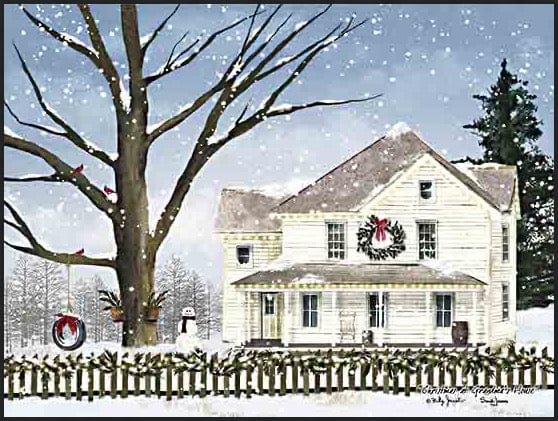 Christmas At Grandma&#39;s House By Billy Jacobs Art Print - 12 x 16