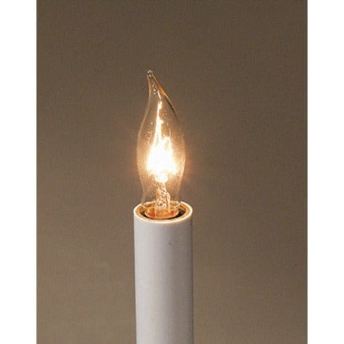 Clear Glass - Flame Tip 7.5 Watt Small Light Bulb Candelabra Socket-CTW Home-The Village Merchant