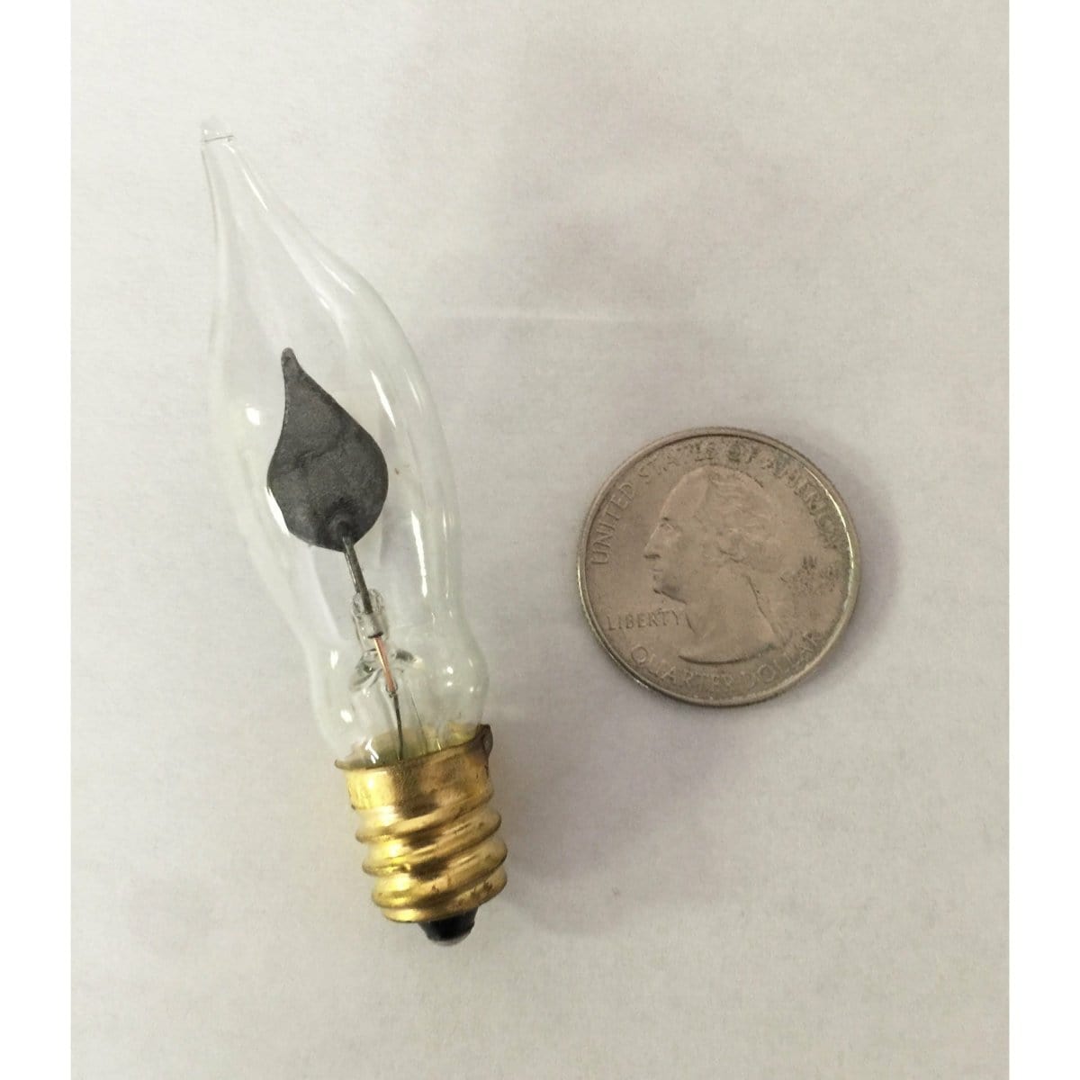 Clear Glass - Flicker 3 Watt Light Bulb Candelabra Socket-CTW Home-The Village Merchant