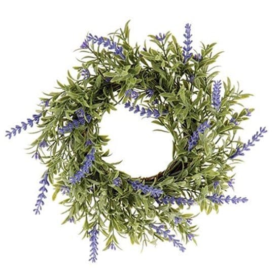 English Lavender Candle Ring / Wreath 3.5" Inner Diameter-Craft Wholesalers-The Village Merchant