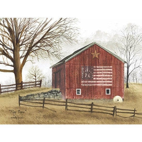 Flag Barn By Billy Jacobs Art Print - 12 X 16-Penny Lane Publishing-The Village Merchant