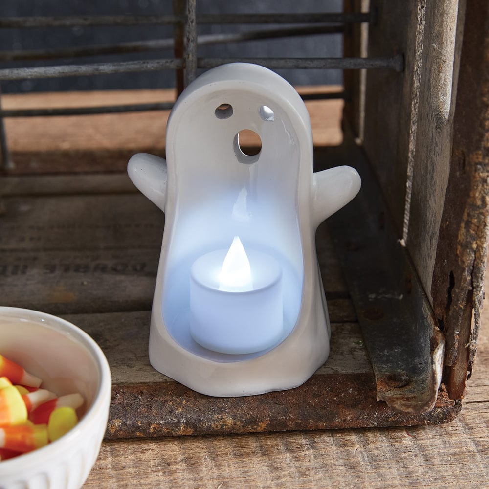 Ghost Candle Holder With LED Tealight