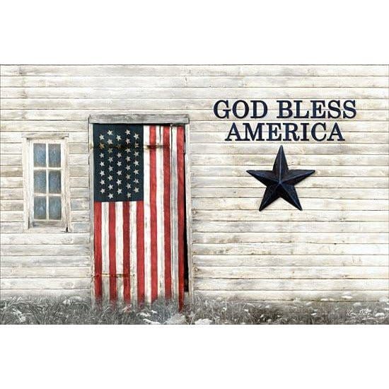 God Bless American Flag By Lori Deiter Art Print - 12 X 18-Penny Lane Publishing-The Village Merchant