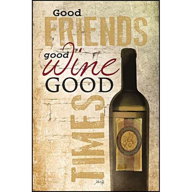 Good Wine By Marla Rae Art Print - 12 X 18-Penny Lane Publishing-The Village Merchant