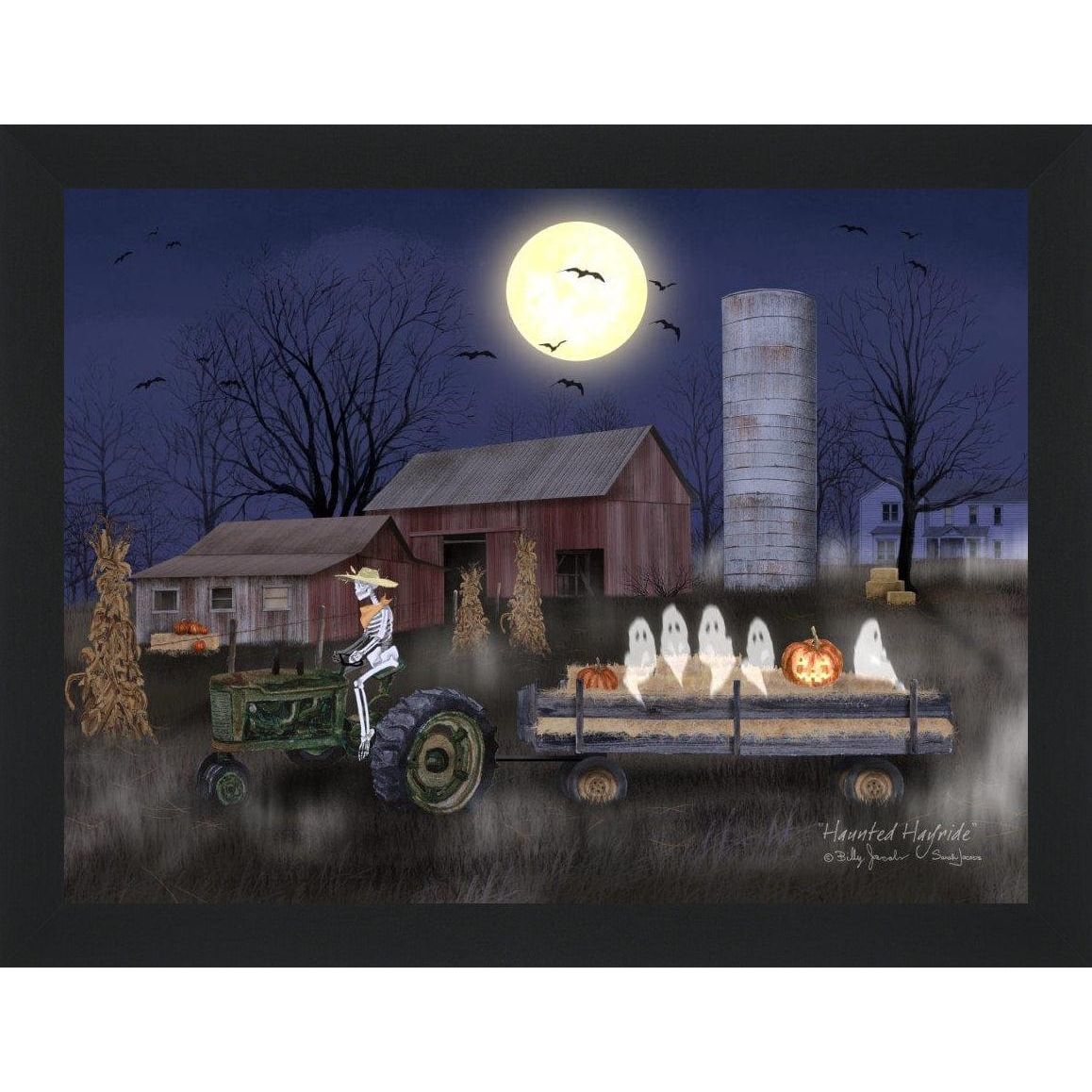 Haunted Hayride By Billy Jacobs Art Print - 12 X 16