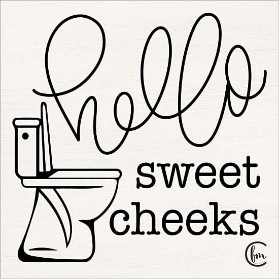 Hello Sweet Cheeks By Fearfully Made Creations Art Print - 12 X 12-Penny Lane Publishing-The Village Merchant