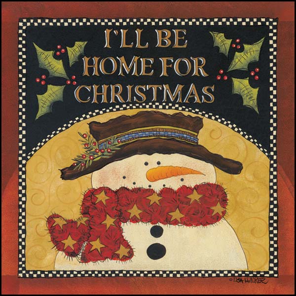 I'll Be Home For Christmas By Lisa Hillaker Art Print - 12 X 12-Penny Lane Publishing-The Village Merchant