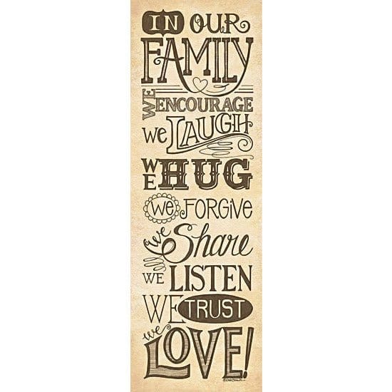 In Our Family By Deb Strain Art Print - 12 X 36-Penny Lane Publishing-The Village Merchant