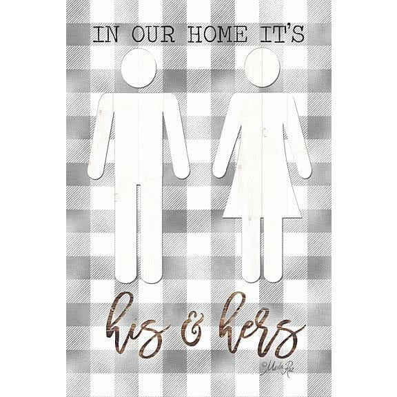 In Our Home Its His & Hers By Marla Rae Art Print - 12 X 18-Penny Lane Publishing-The Village Merchant