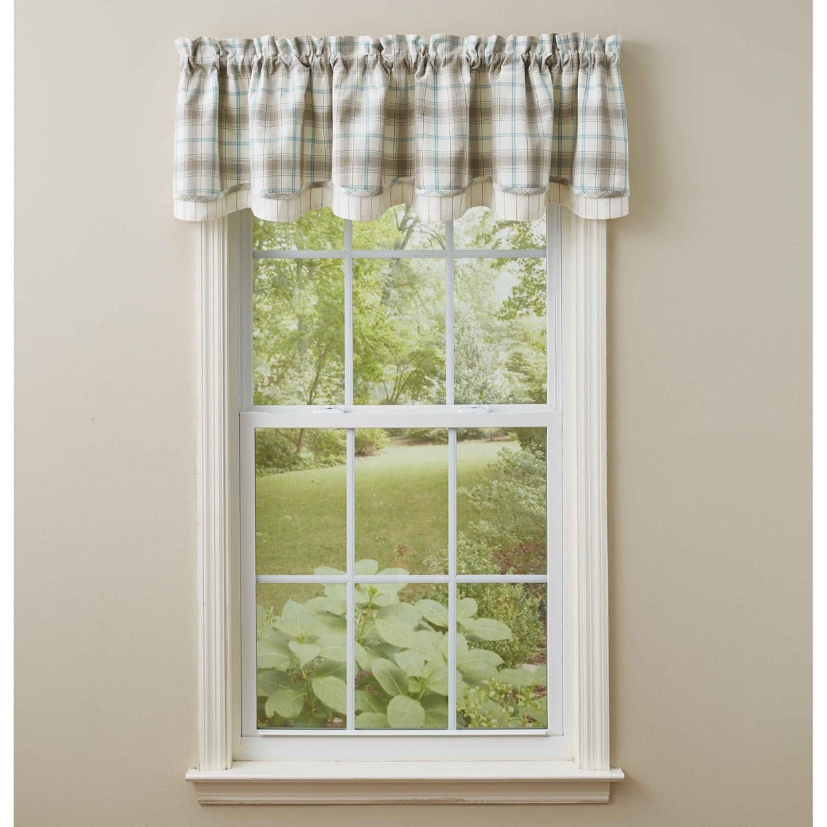 Lake Livin&#39; Layered Valance 16&quot; High Lined-Park Designs-The Village Merchant