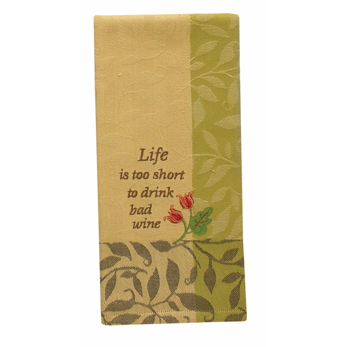 Life Is Too Short To Drink Bad Wine Decorative Towel-Park Designs-The Village Merchant