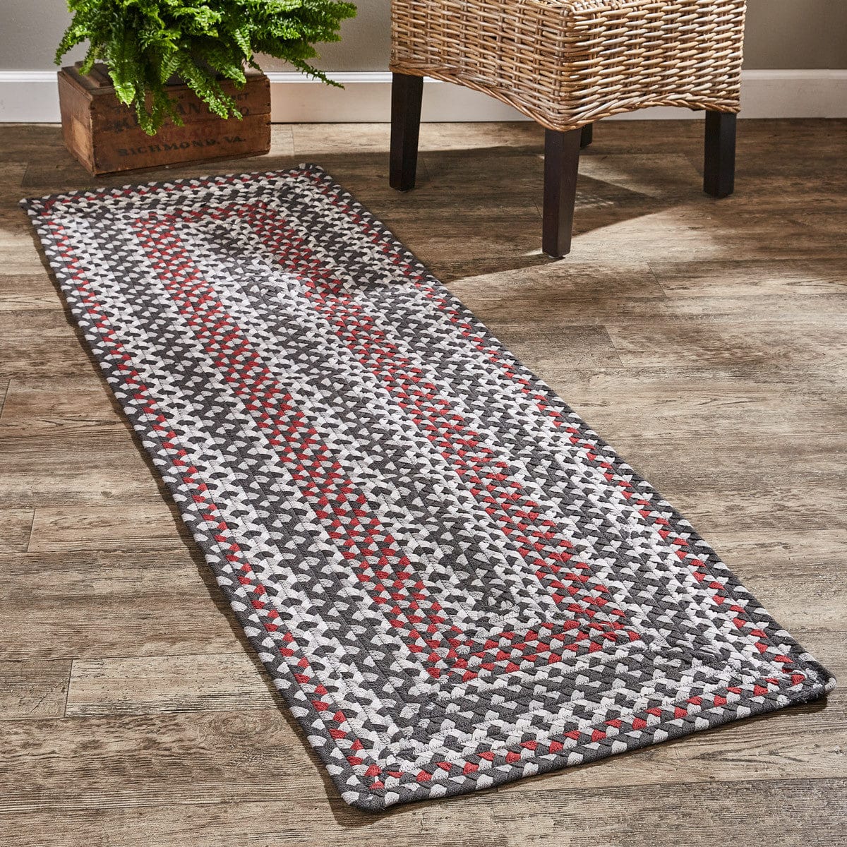 Limestone Braided Rug Runner 24&quot; X 72&quot; Rectangle