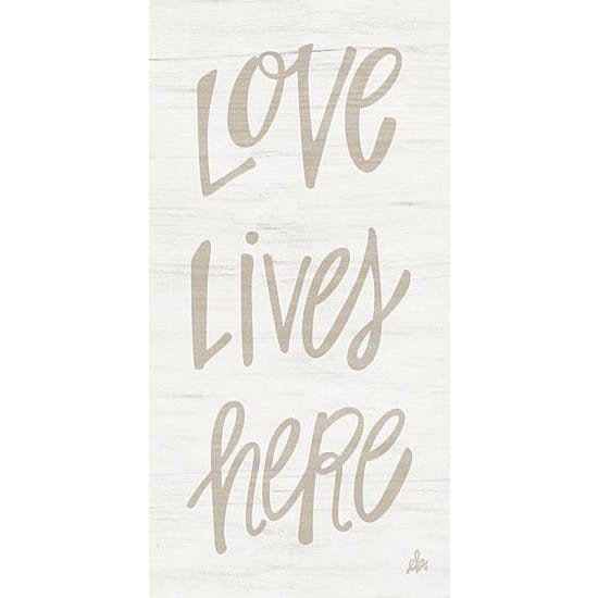 Love Lives Here By Erin Barrett Art Print - 9 X 18-Penny Lane Publishing-The Village Merchant