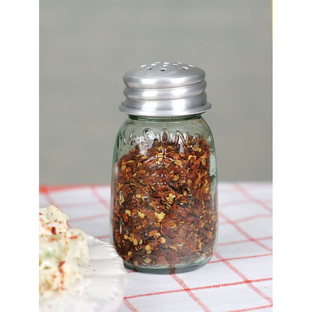 Metal &amp; Glass Mini Mason Jar Crushed Red Pepper Spice Shaker-CTW Home-The Village Merchant