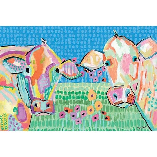Moo Series: Lucy &amp; Peggy By Kait Roberts Art Print - 9 X 18-Penny Lane Publishing-The Village Merchant