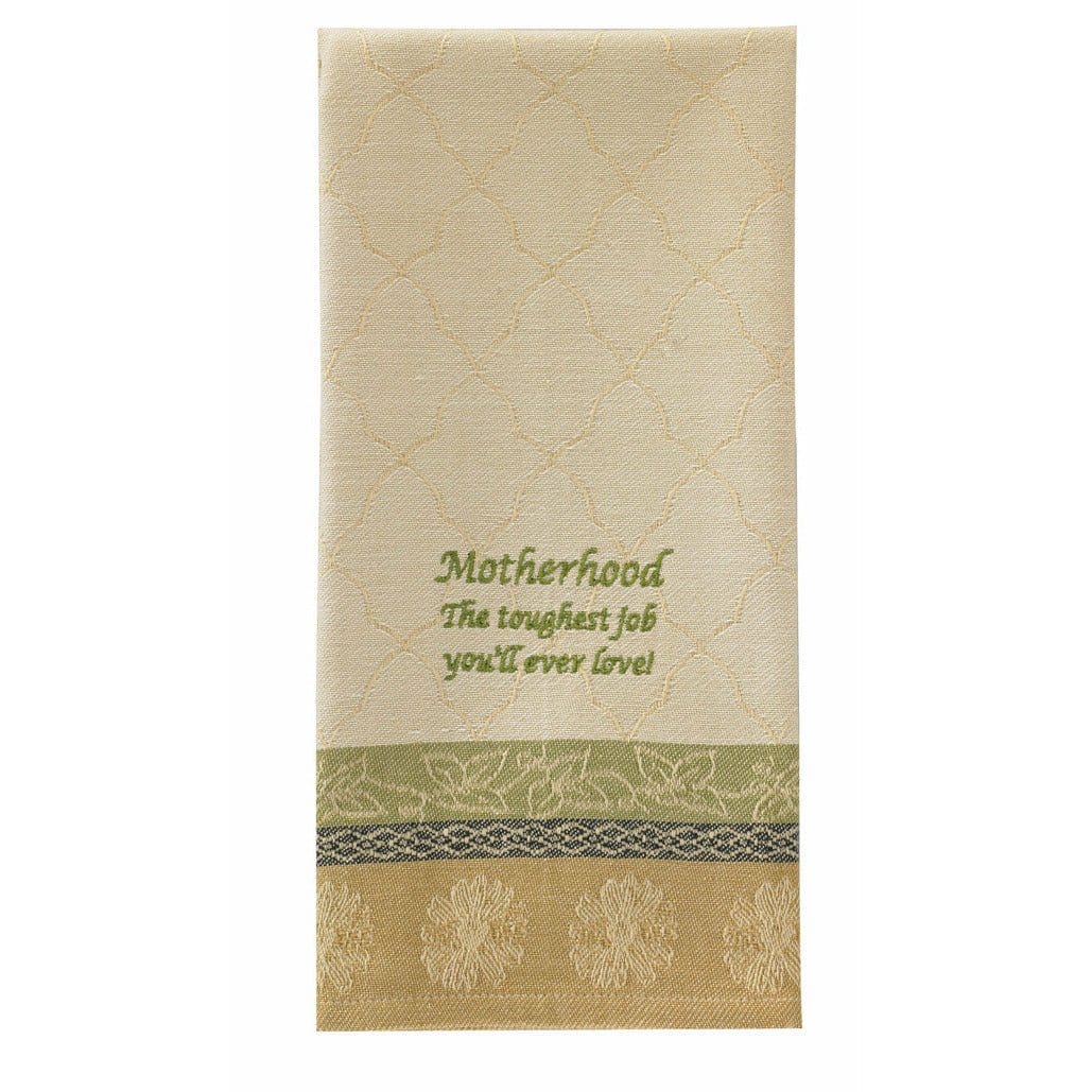 Motherhood Toughest Job Decorative Towel-Park Designs-The Village Merchant