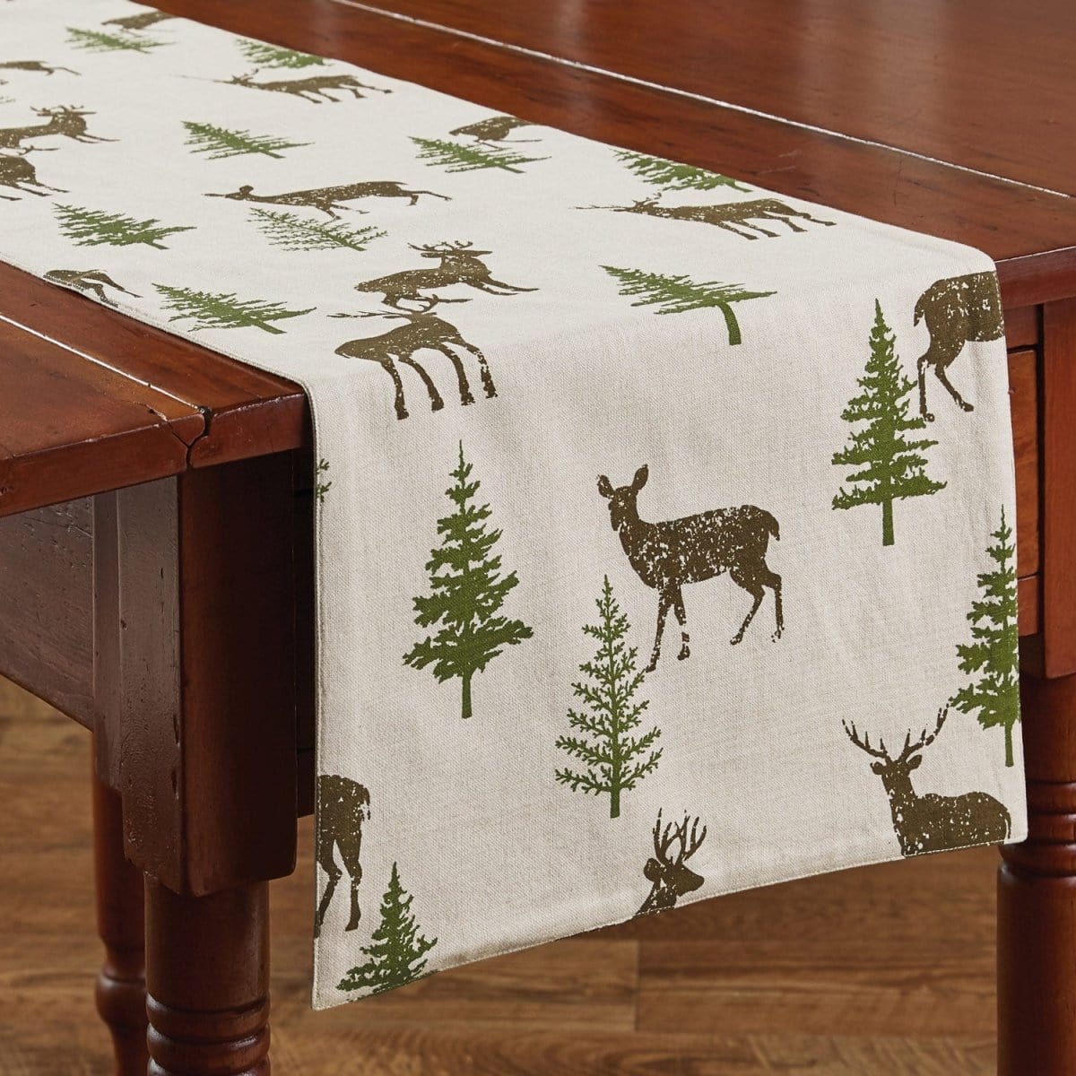 Oh Deer Printed Table Runner 36&quot; Long-Park Designs-The Village Merchant