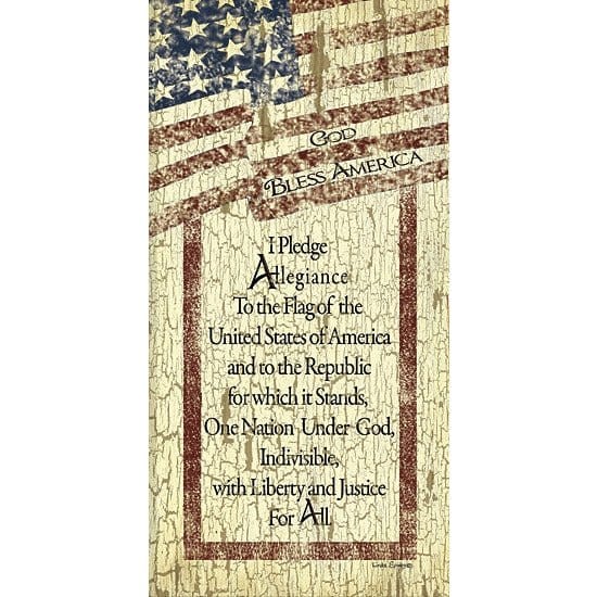 Pledge Of Allegiance By Linda Spivey Art Print - 9 X 18-Penny Lane Publishing-The Village Merchant