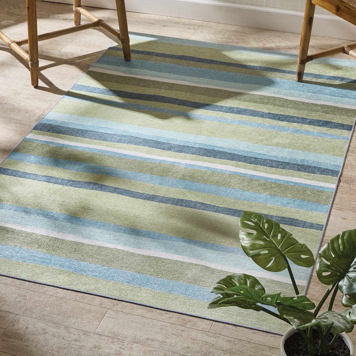 Printed Lake Vibe Rug 48&quot; X 72&quot; Rectangle