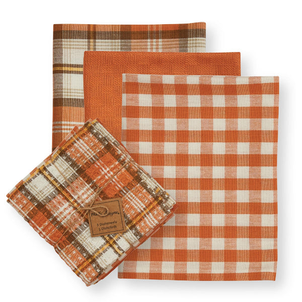 Cocoa Butter 3 Dishtowel/1 Dishcloth Set