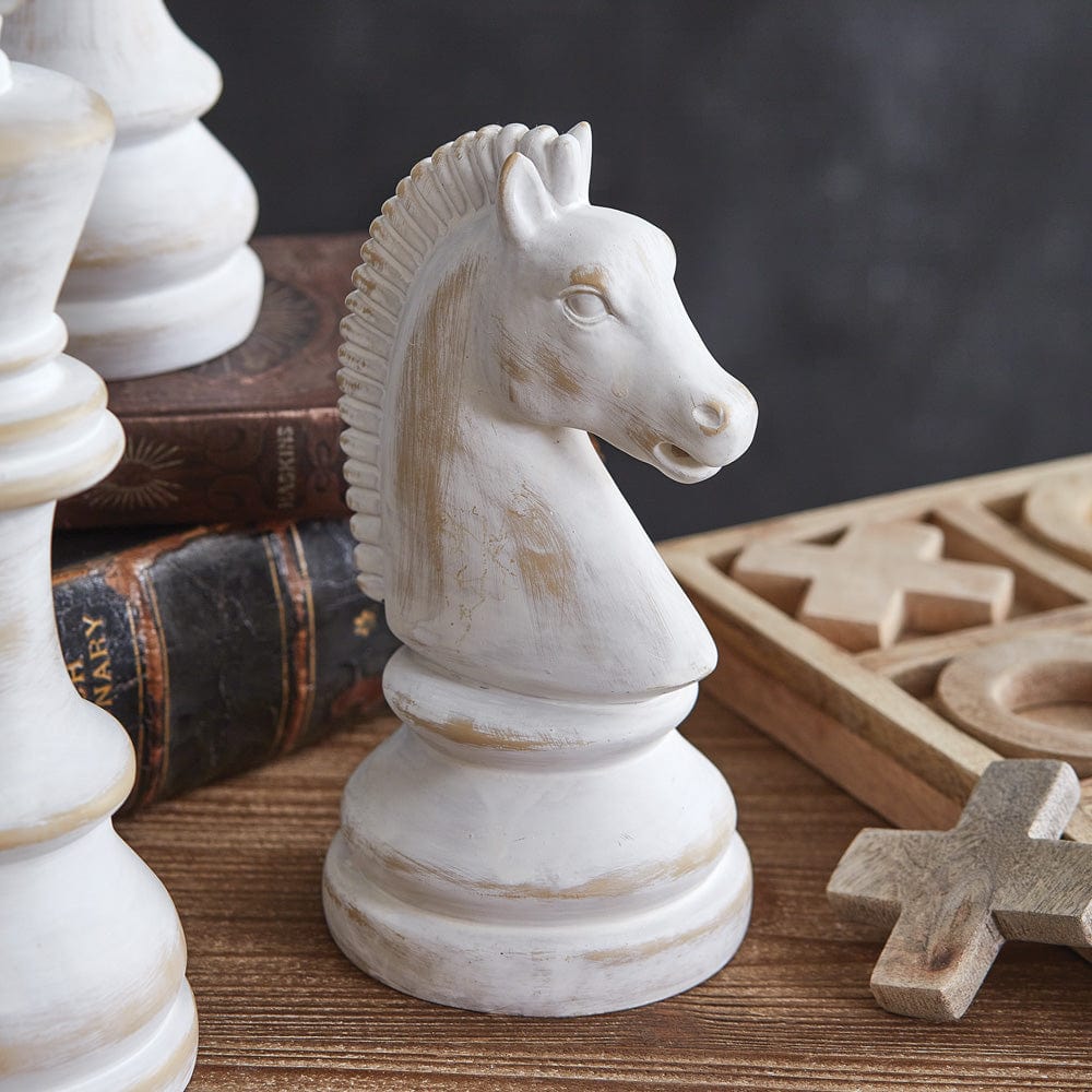 Resin Chess Piece Knight Sculpture