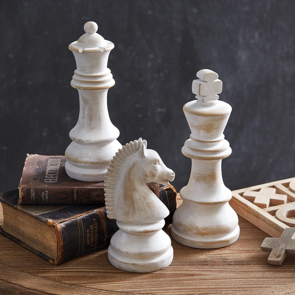 Resin Chess Piece Knight Sculpture