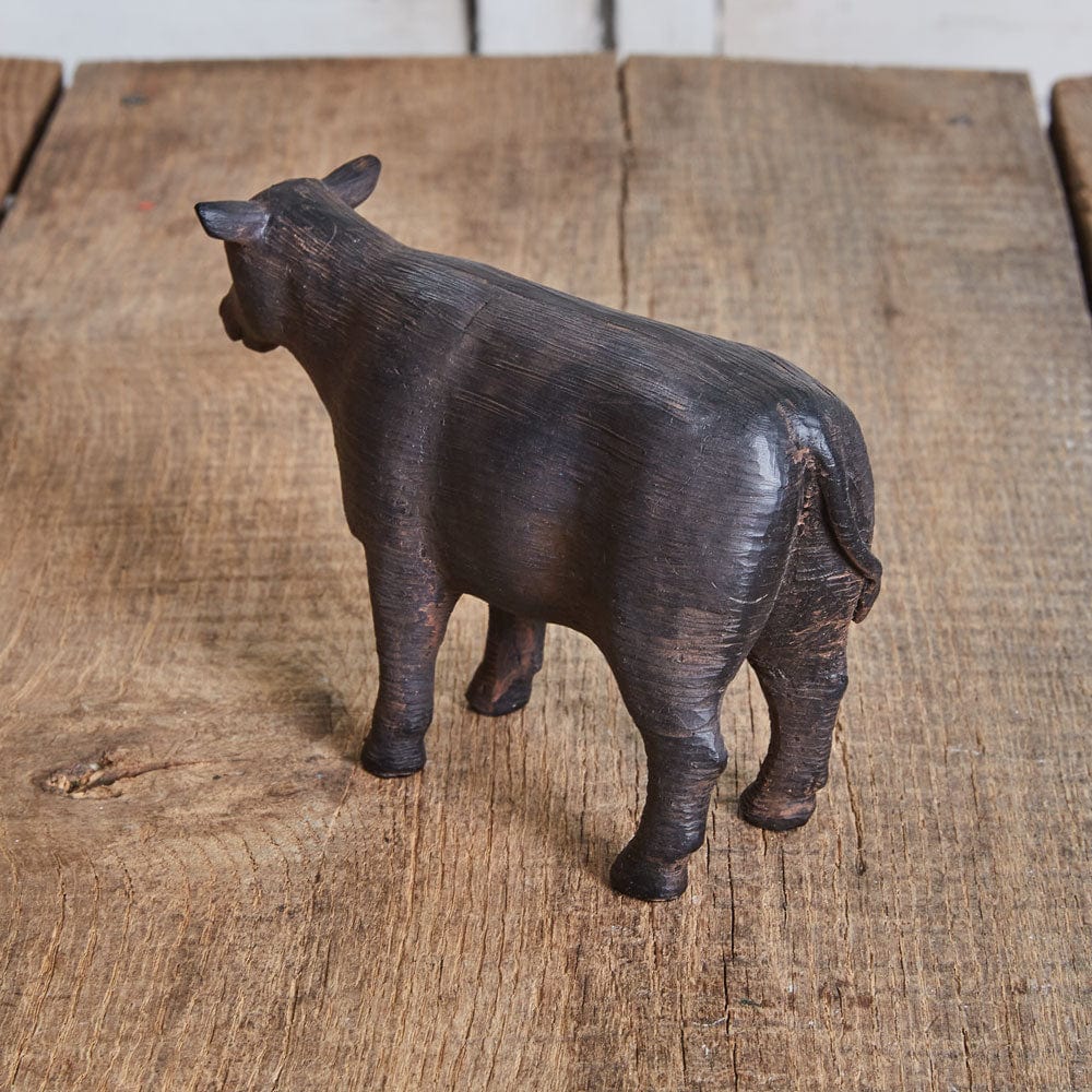 Resin Rustic Cow Figurine