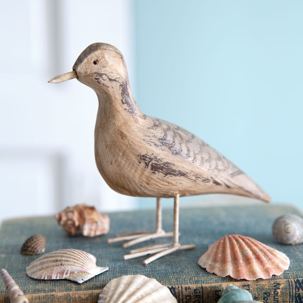 Resin Sanderling Bird Figurine