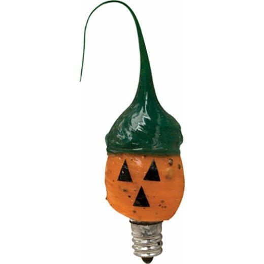Silicone Dipped Pumpkin Face Novelty Light Bulb Candelabra Socket-Craft Wholesalers-The Village Merchant
