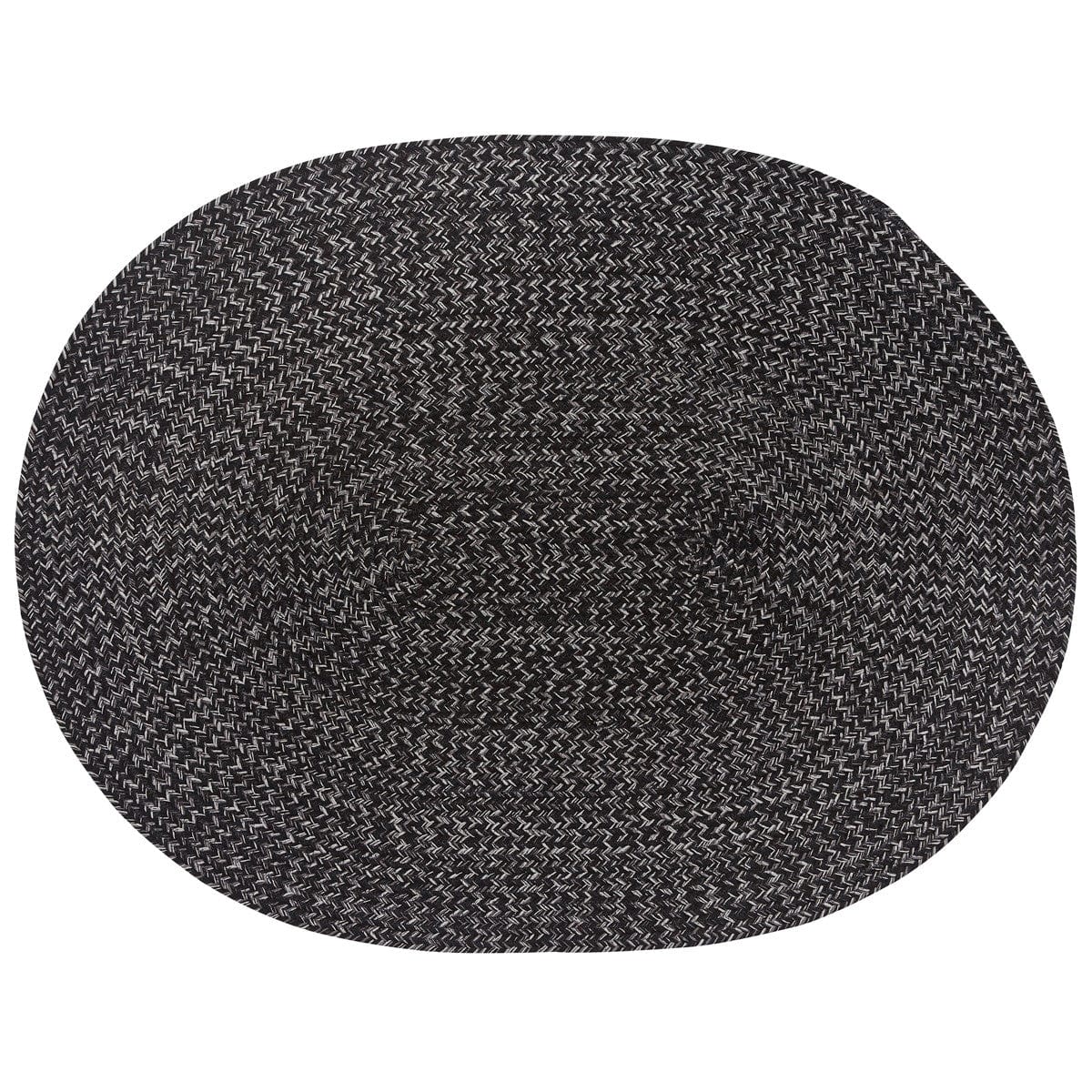 Spice Bin - Pepper Braided Rug 32&quot; X 42&quot; Oval