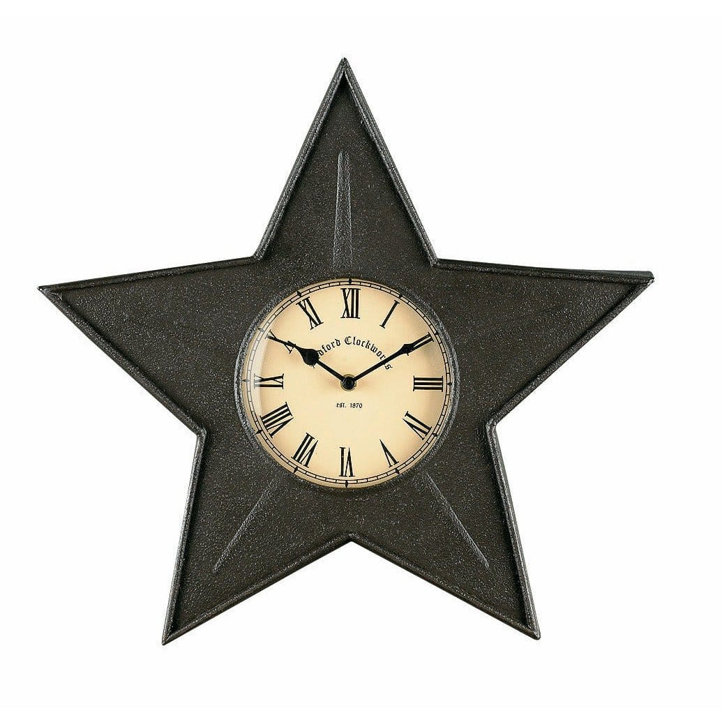 Star In Black Clock-Park Designs-The Village Merchant