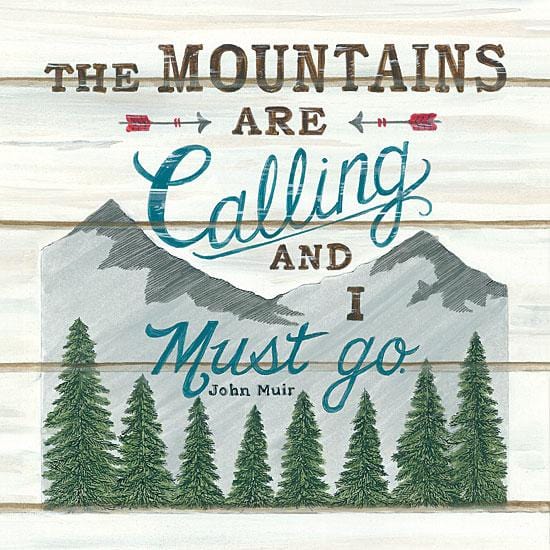 The Mountains Are Calling By Deb Strain Art Print - 12 X 12-Penny Lane Publishing-The Village Merchant