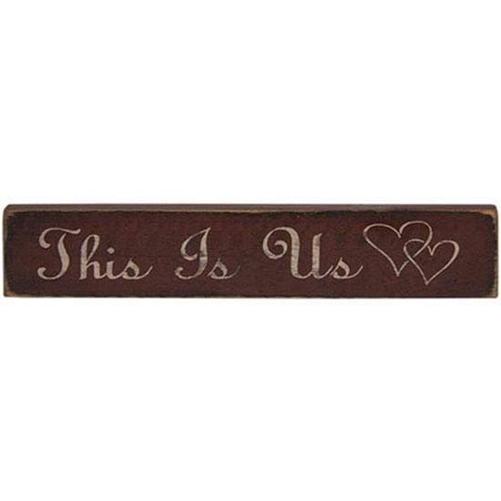 This Is Us Sign - Stenciled Wood-Craft Wholesalers-The Village Merchant