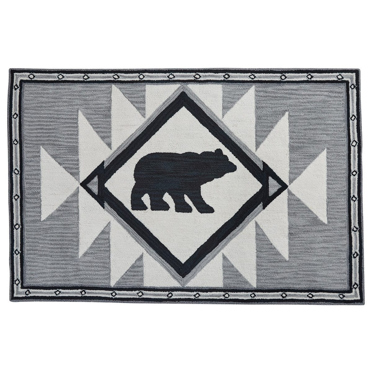 Tribal Hooked Rug 48&quot; X 72&quot; Rectangle