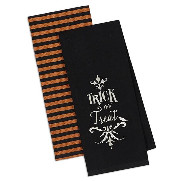 Trick or Treat Decorative Towel Set of 2 - Assorted-Design Imports India-The Village Merchant