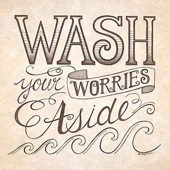 Wash Your Worries Aside By Deb Strain Art Print - 12 X 12-Penny Lane Publishing-The Village Merchant